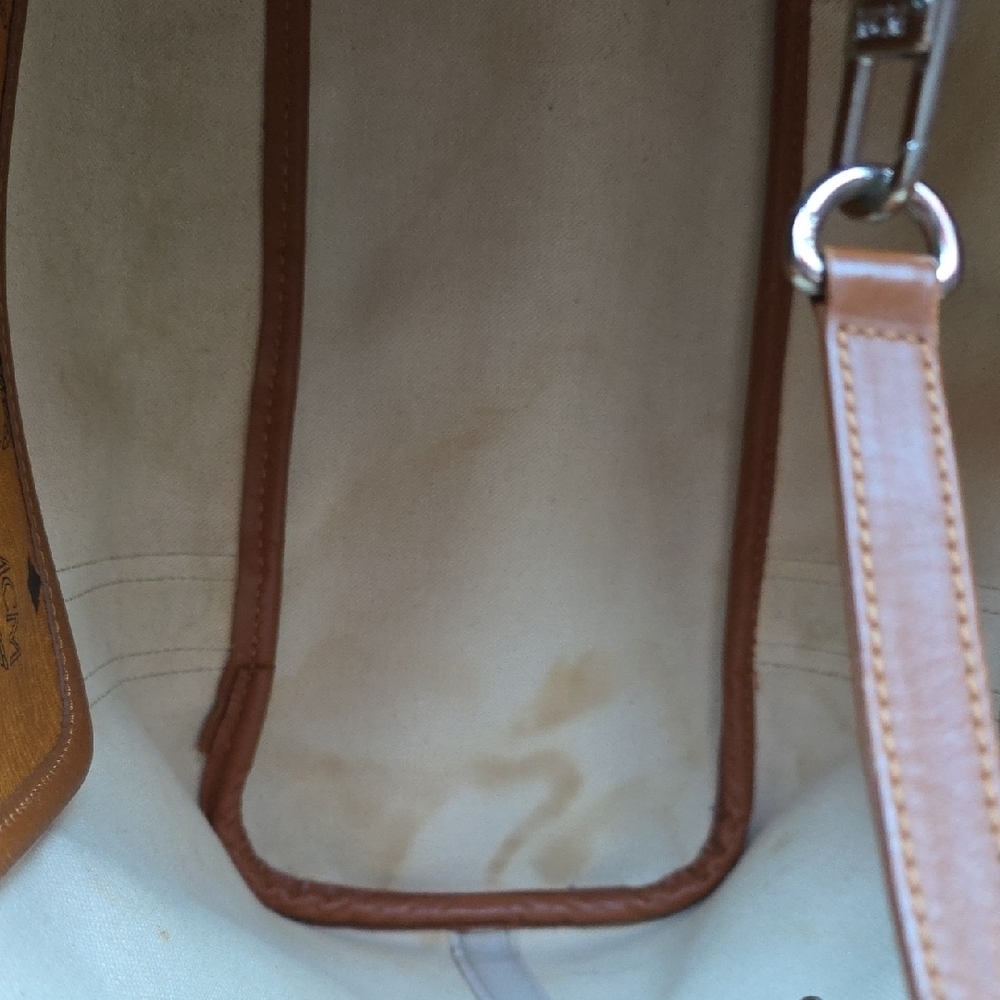 MCM Cognac Visetos Tote Bag - Picture 8 of 14